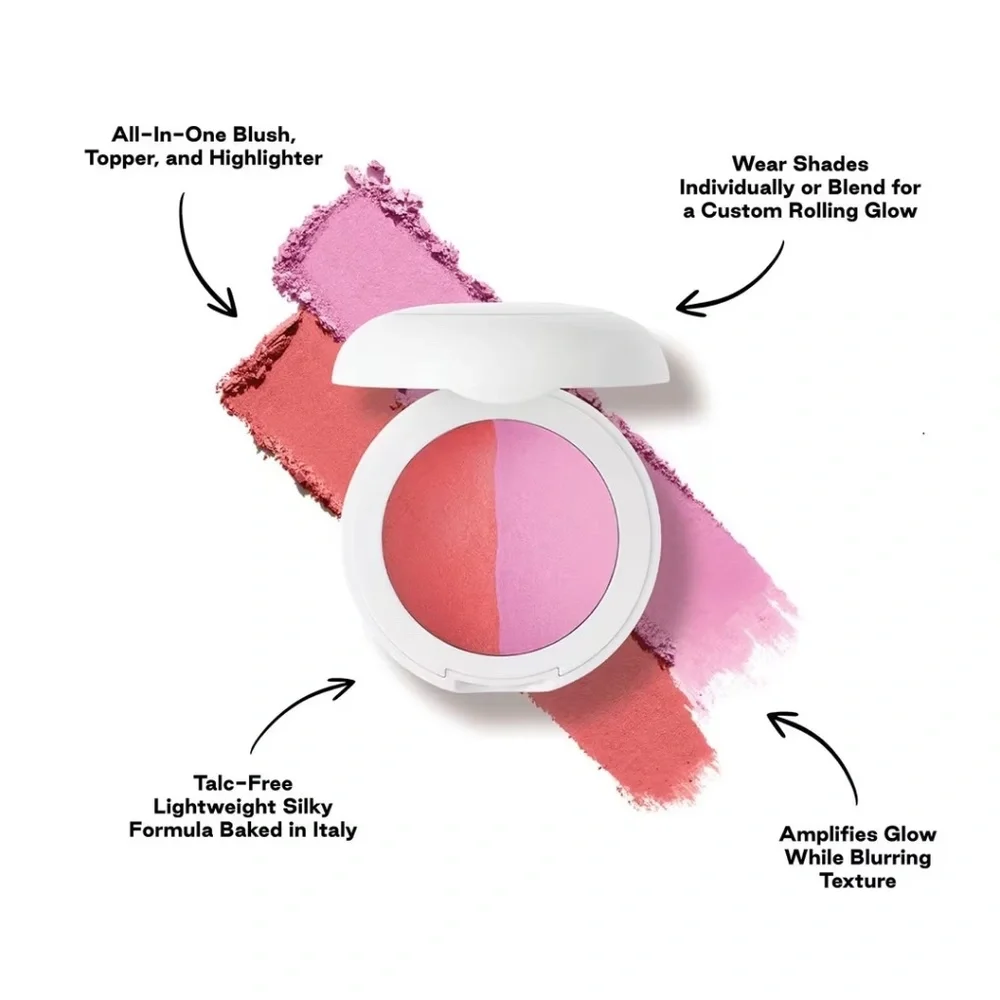 NIB DIBS Duet Baked Blush in VIP Pink